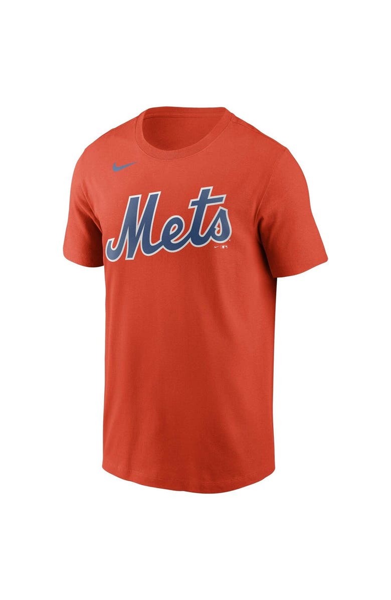 Nike Men's Nike Jacob deGrom Orange New York Mets Name & Number T-Shirt, Alternate, color, 