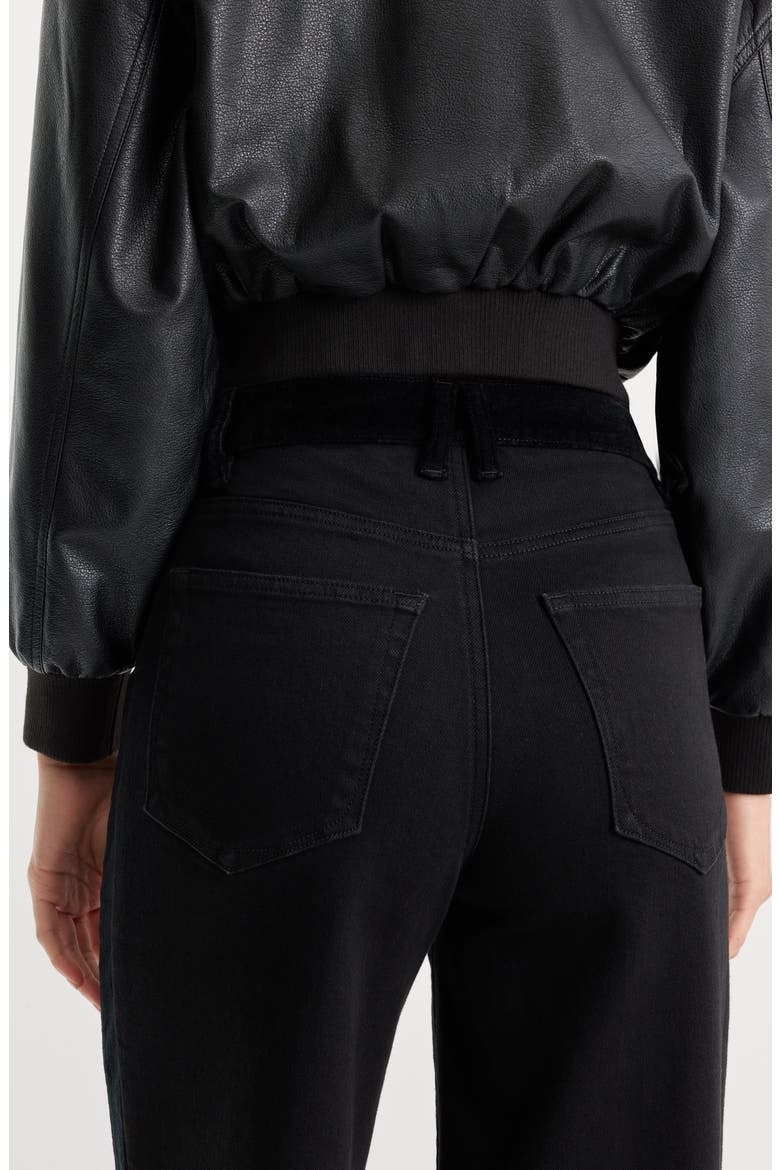 Good Waist High Waist Palazzo Wide Leg Jeans, Alternate, color, BLACK001