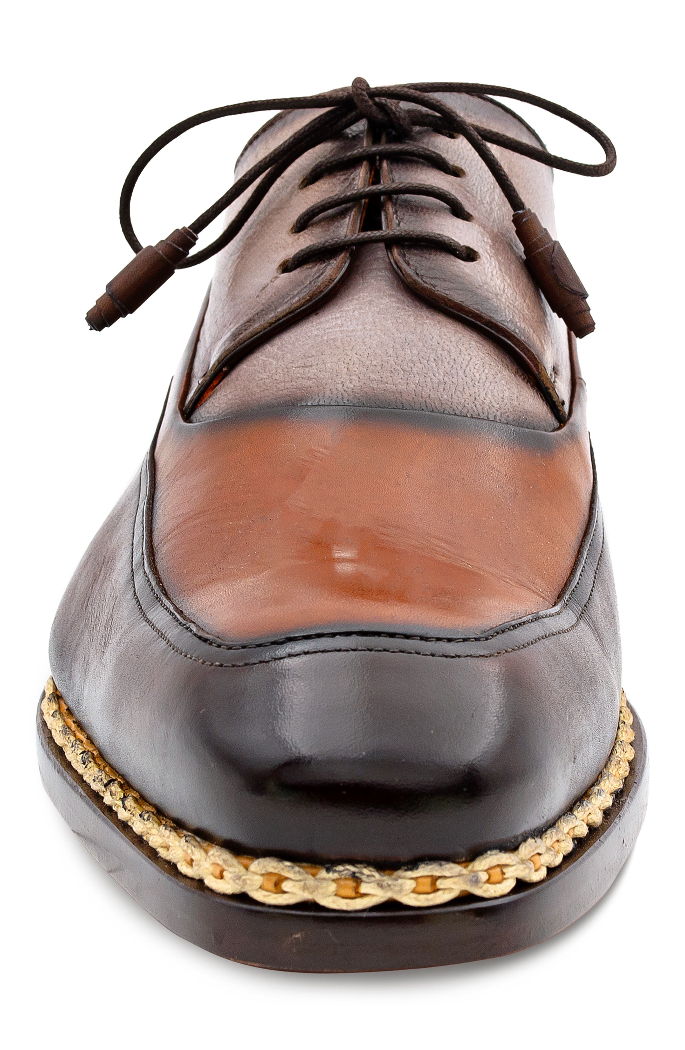 Mezlan Bowery Derby, Alternate, color, Chocolate Multi