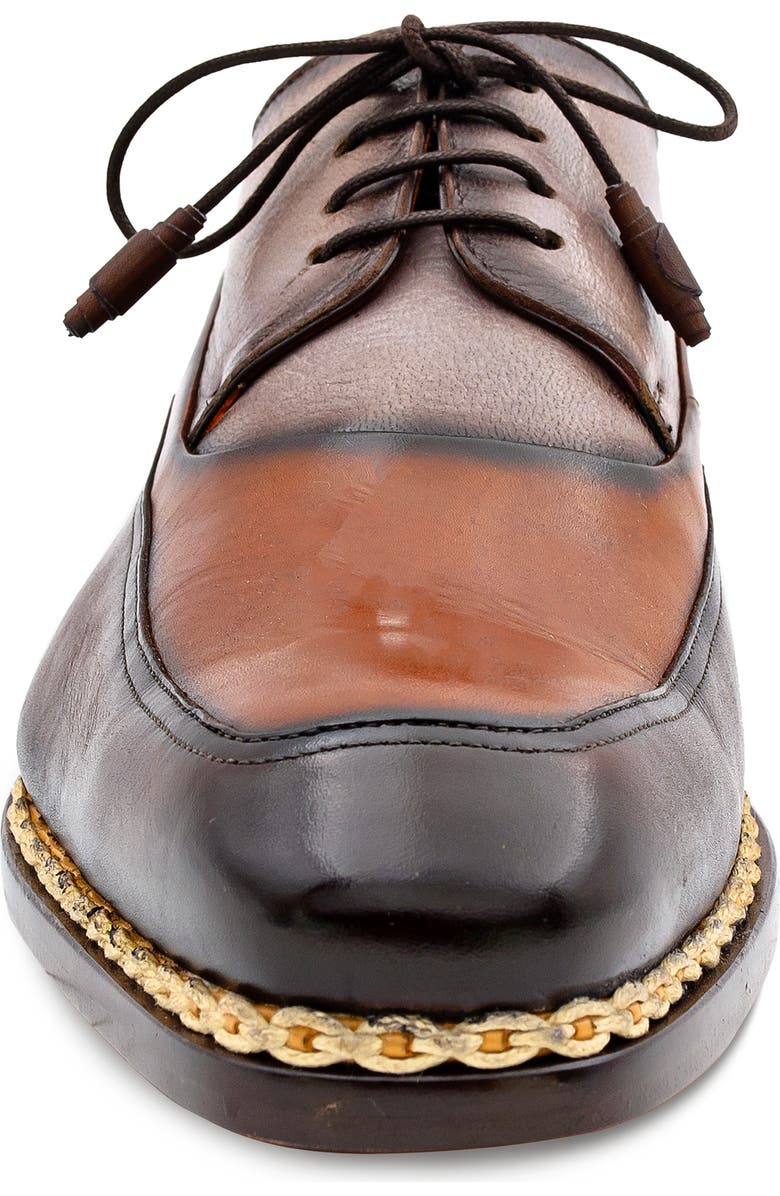 Mezlan Bowery Derby, Alternate, color, Chocolate Multi