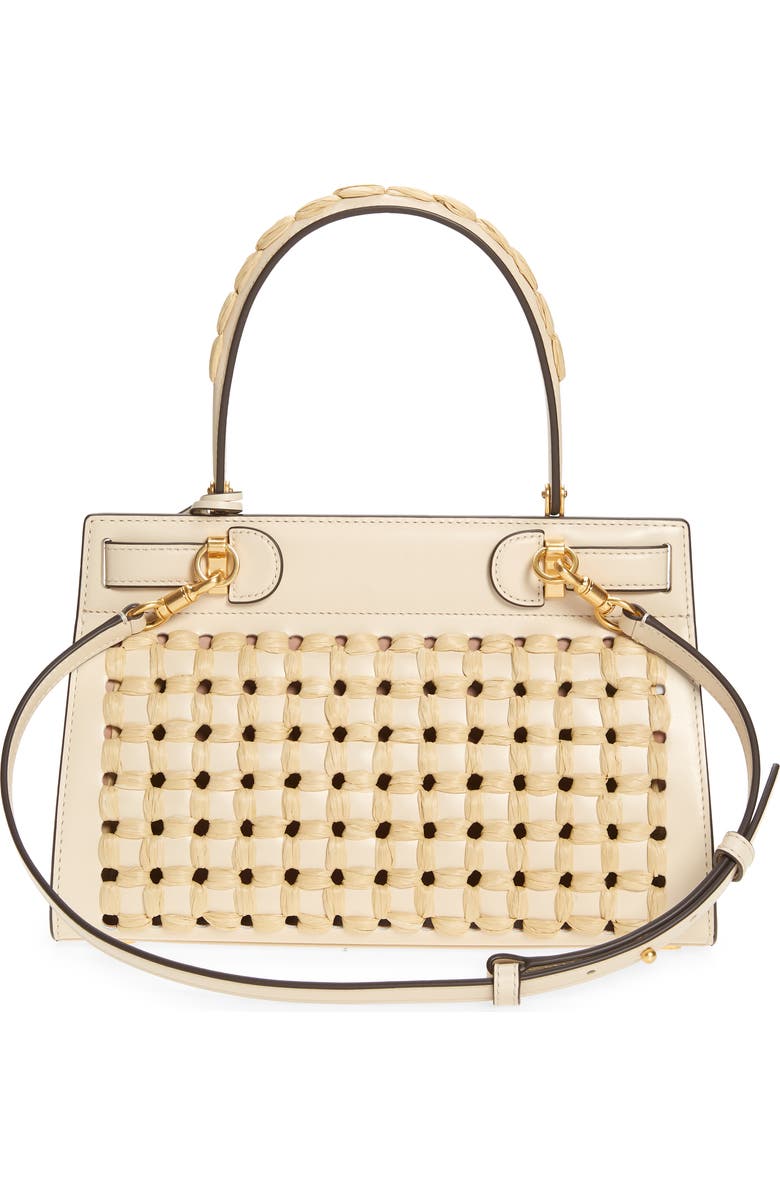 Tory Burch Lee Radziwill Perforated Small Leather Bag, Alternate, color,