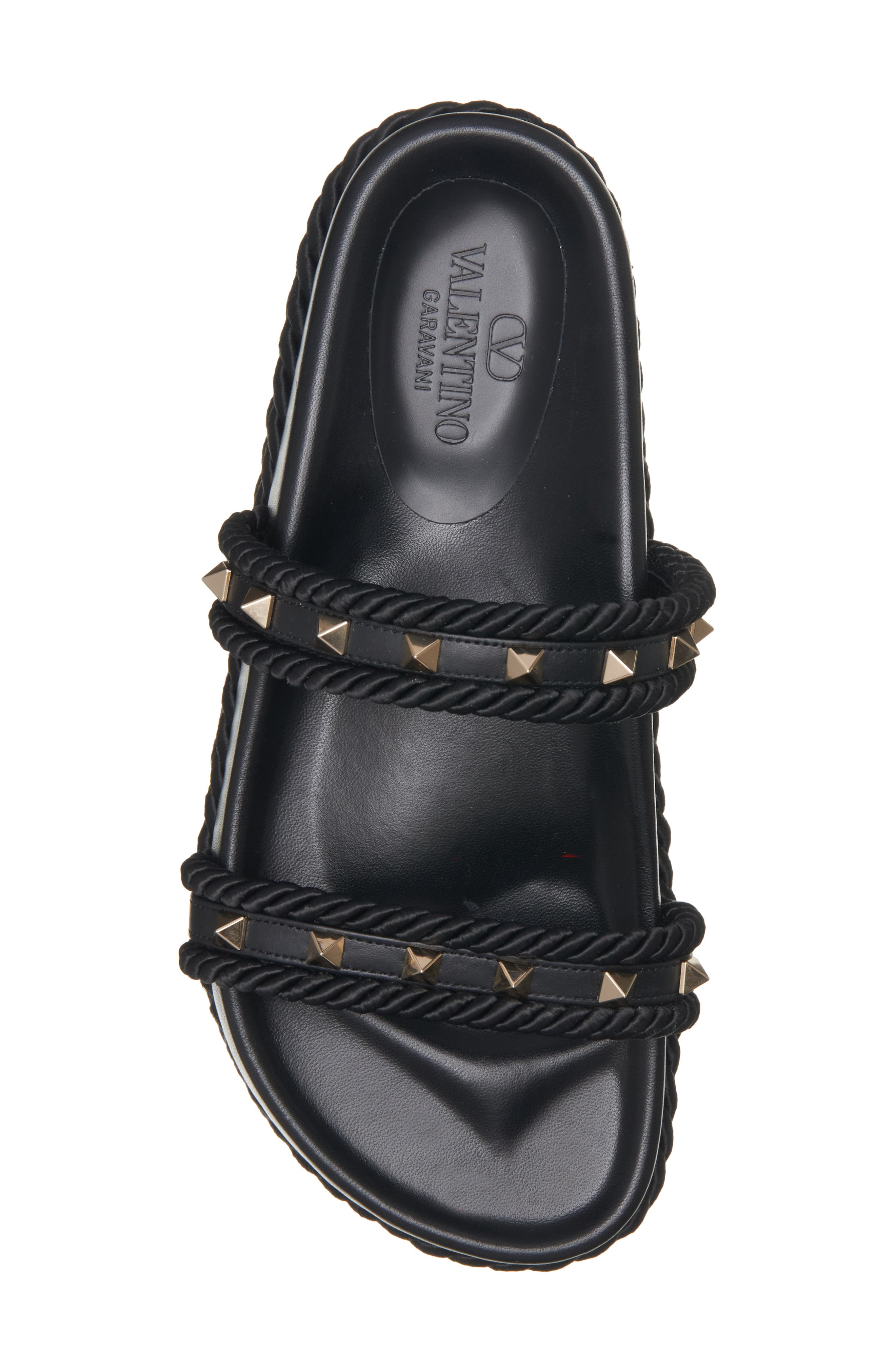 Valentino Garavani Rockstud Platform Slide Sandal, Alternate, color, 