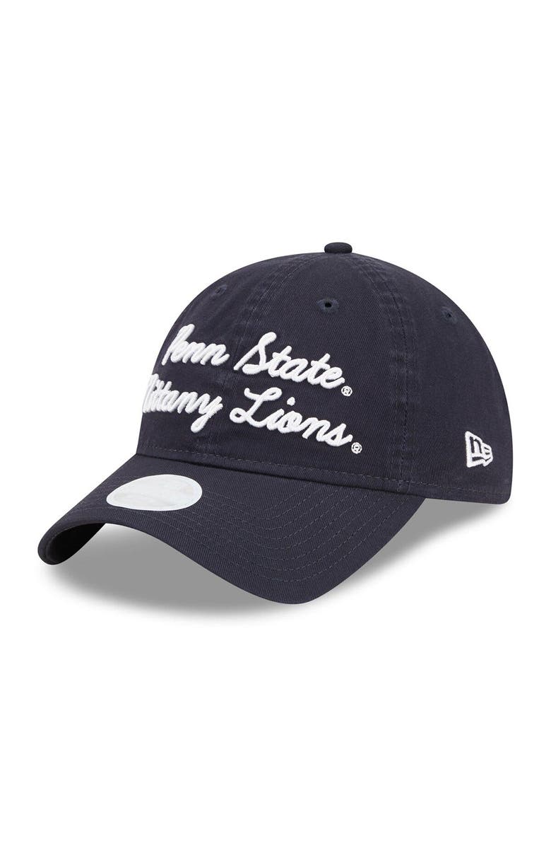 New Era Women's New Era Navy Penn State Nittany Lions Script 9TWENTY Adjustable Hat, Alternate, color, Navy