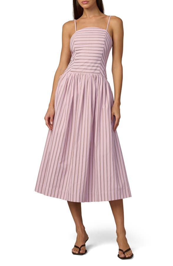 The Mara Tie Strap Midi Dress