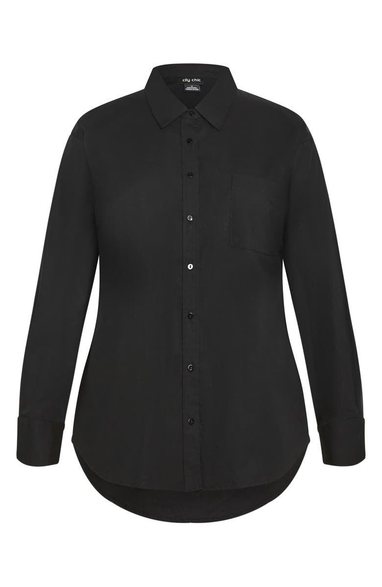 City Chic Kenia Button-Up Shirt, Alternate, color, 