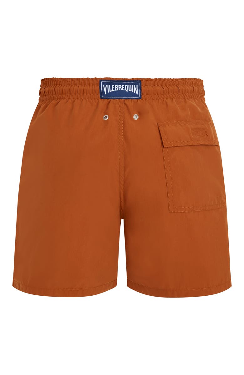Vilebrequin Men's Solid Swim Trunks, Alternate, color, Caramel