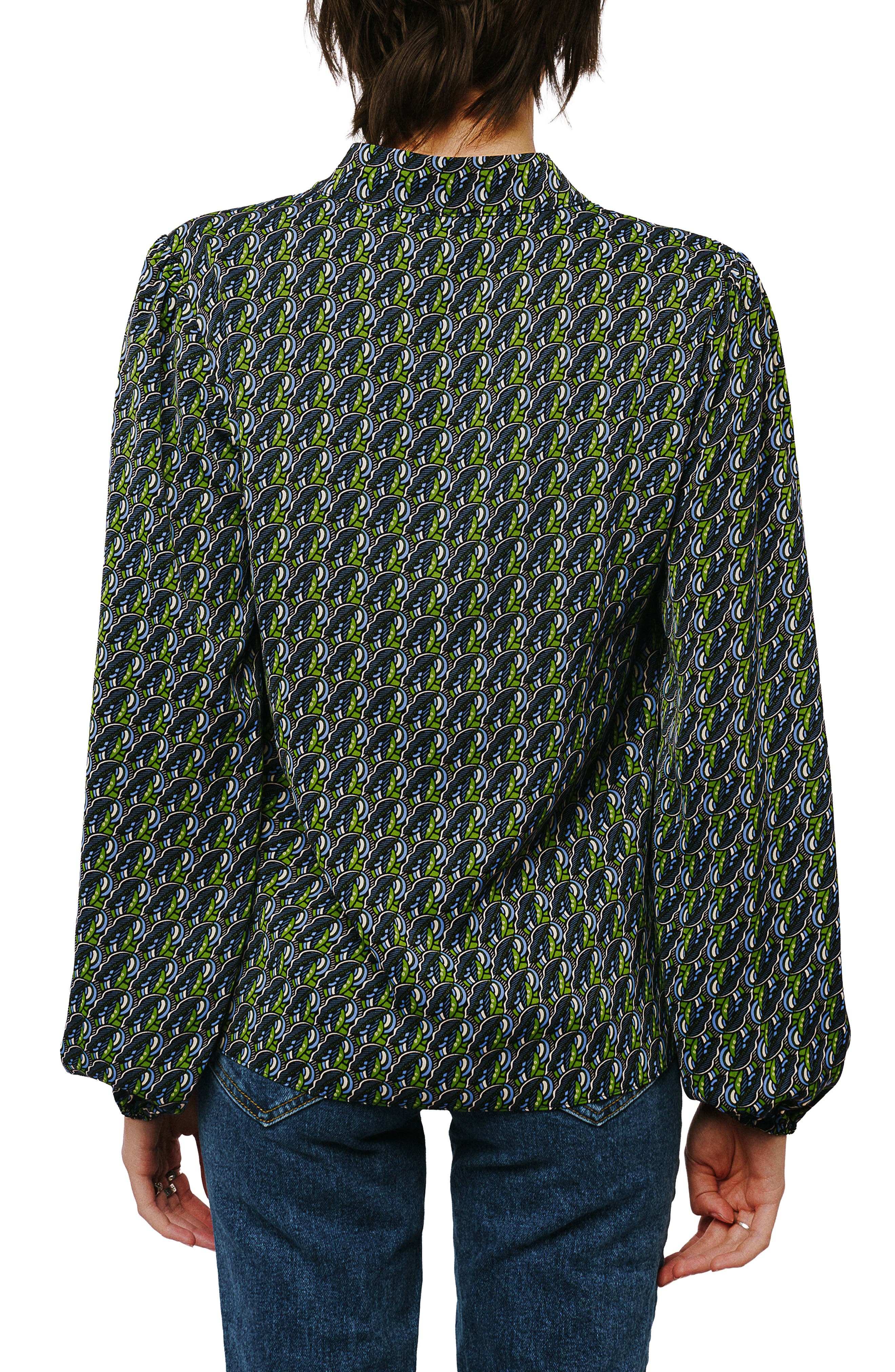 Maive Printed Button-Up Top - image 2