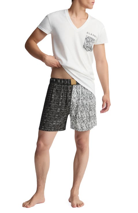 Feathers x SWN Monogram Unisex Short Pajamas Set