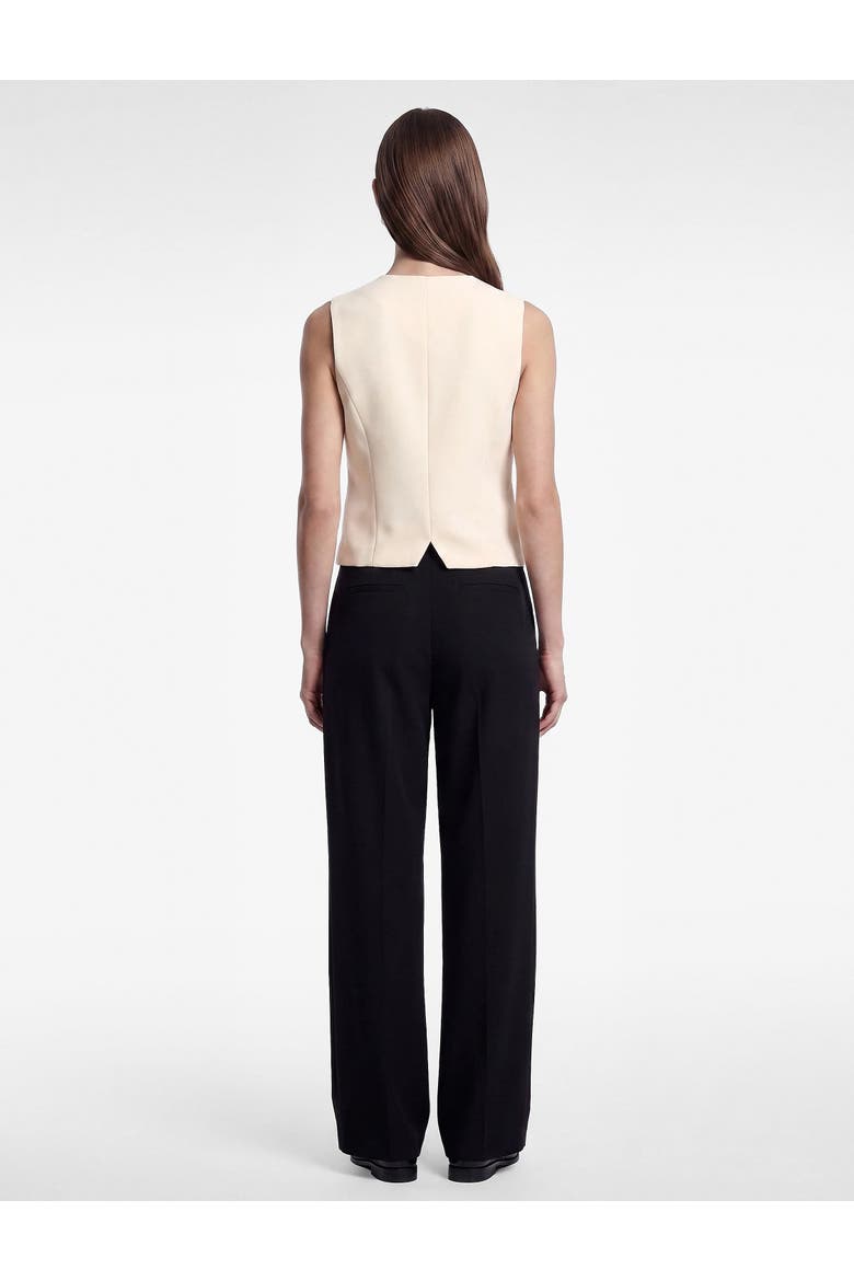 V-Neck Button-Front Vest with Applique Detailed, Alternate, color, OFF WHITE