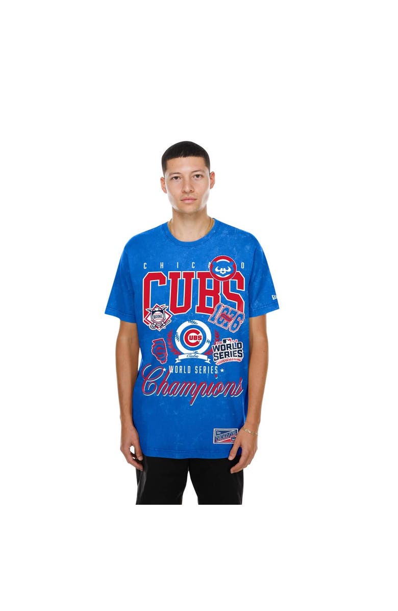 New Era Men's New Era  Royal Chicago Cubs Mineral Wash T-Shirt, Alternate, color, Royal