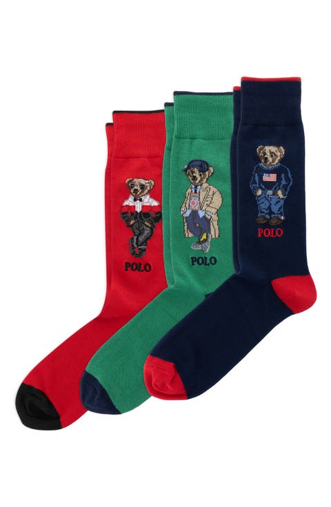Polo Bear 3-Pack Socks