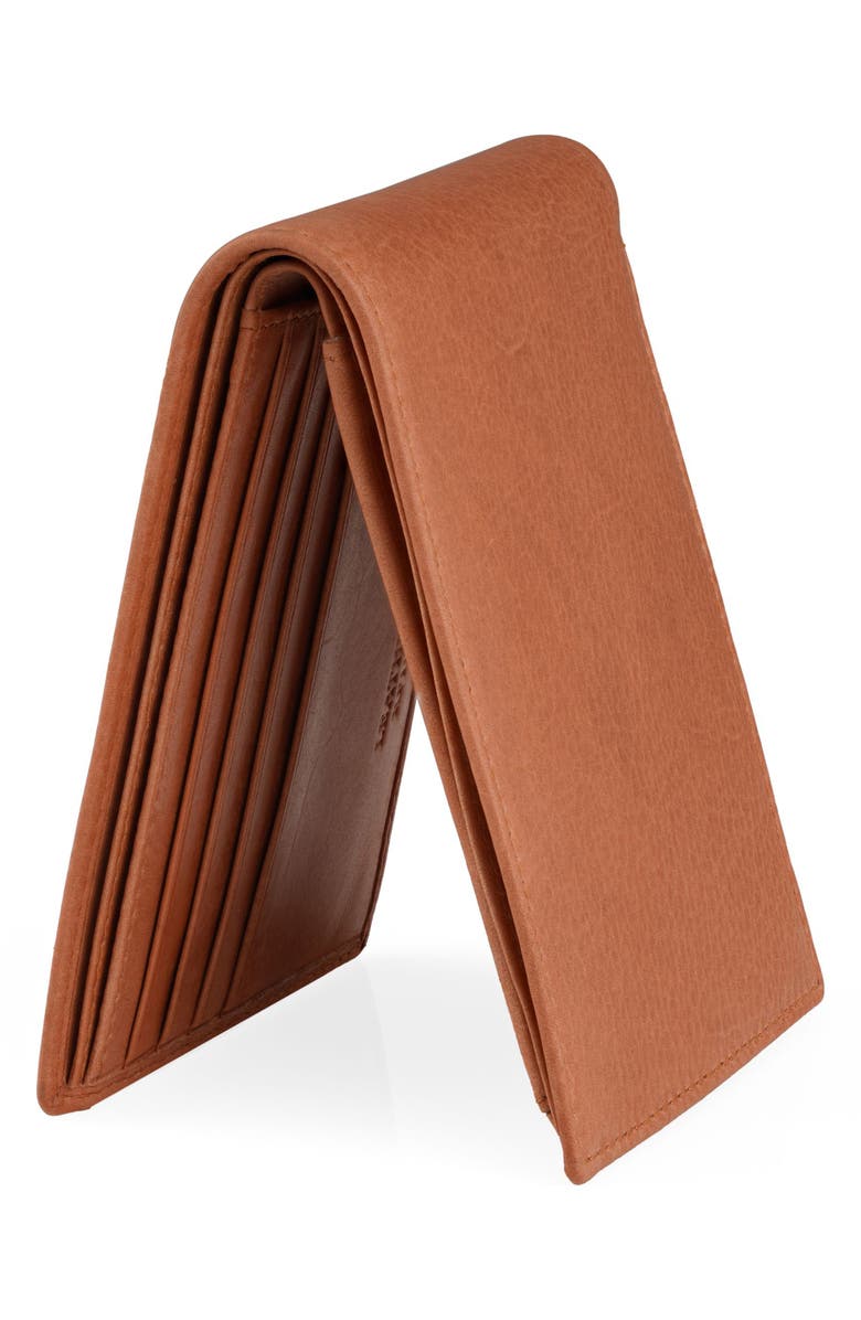 Mancini RFID Bifold Wallet, Alternate, color, Cognac