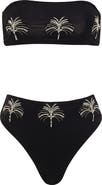 Maaji Midnight Palm Bryn Reversible Bikini Top