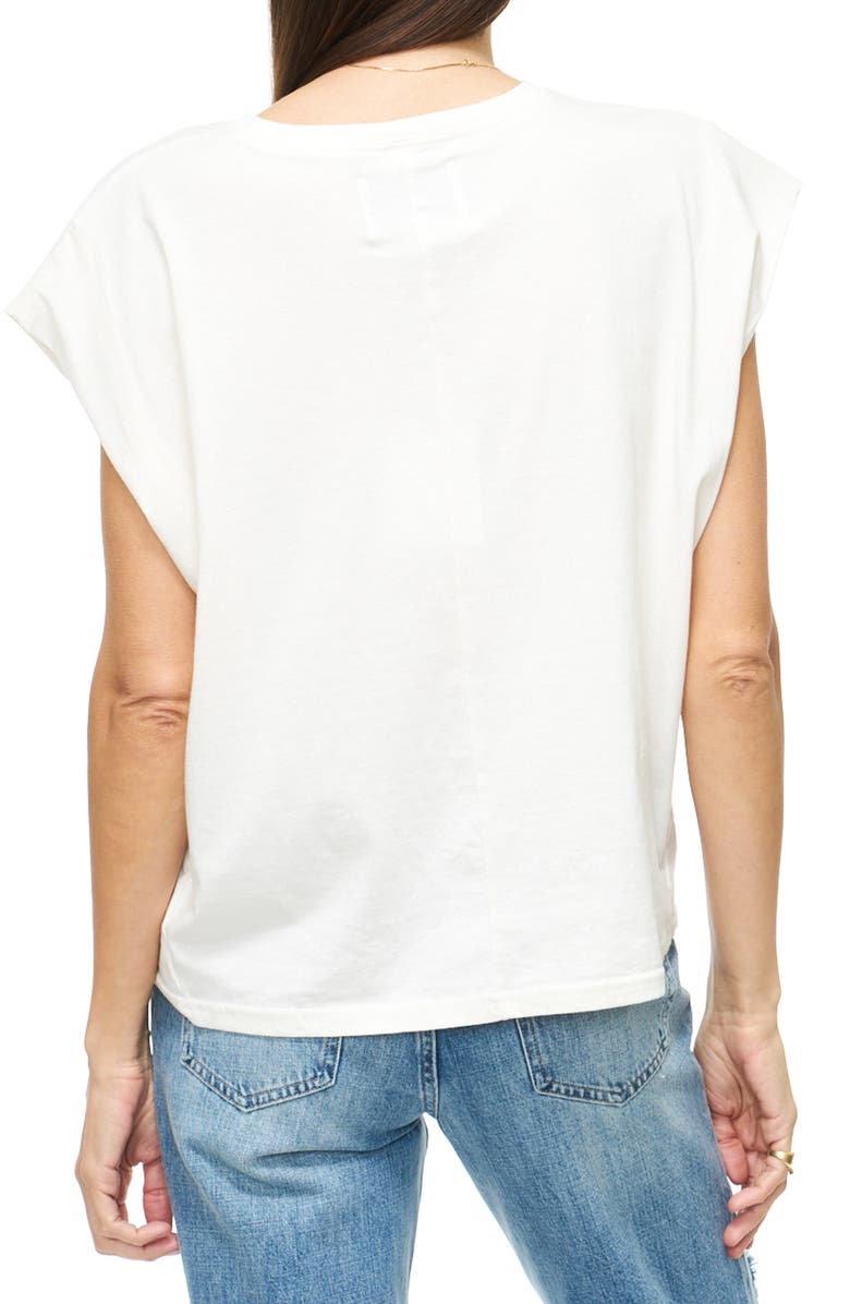 Pistola Trina Oversize Muscle Tee, Alternate, color, White Sand