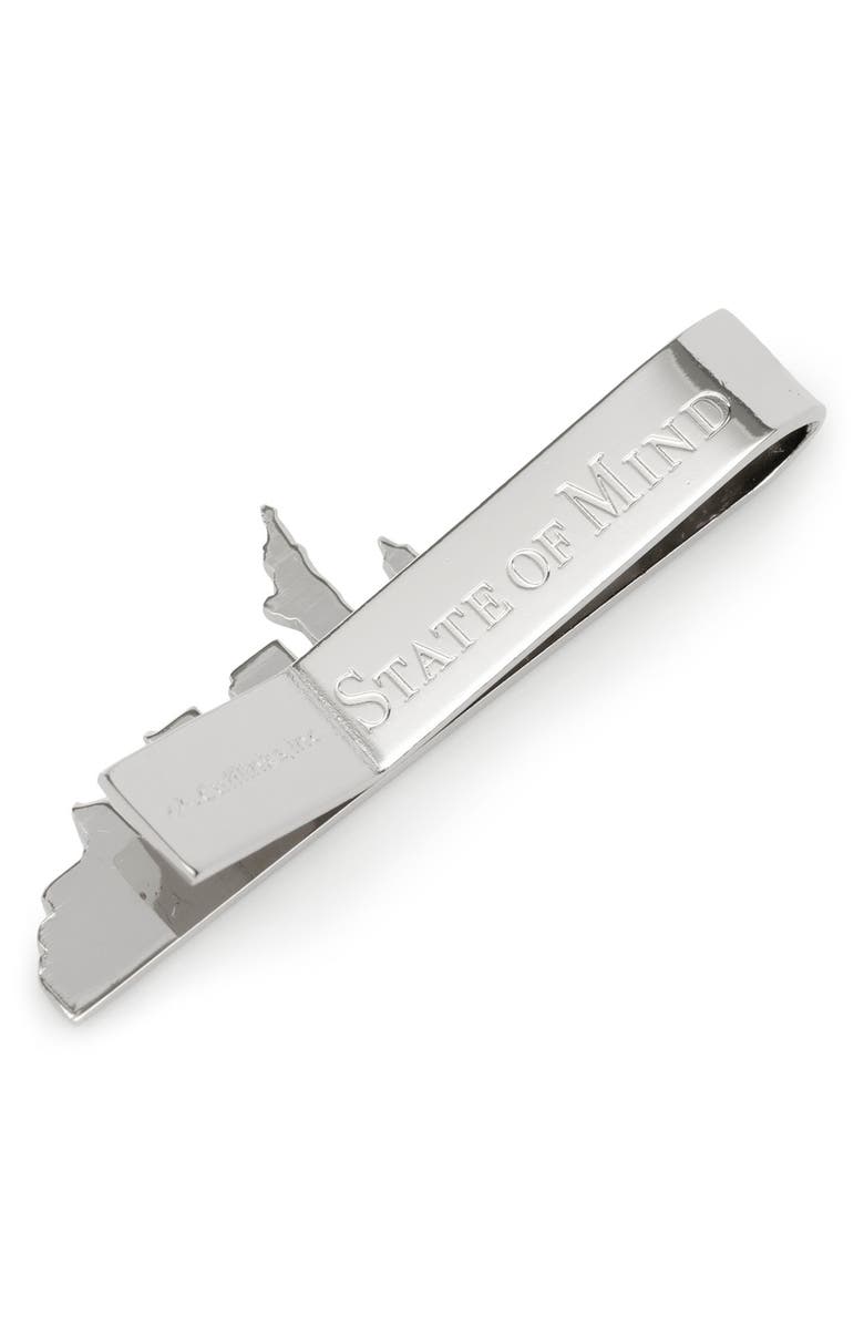 Cufflinks, Inc. New York Skyline Tie Bar, Alternate, color, Silver