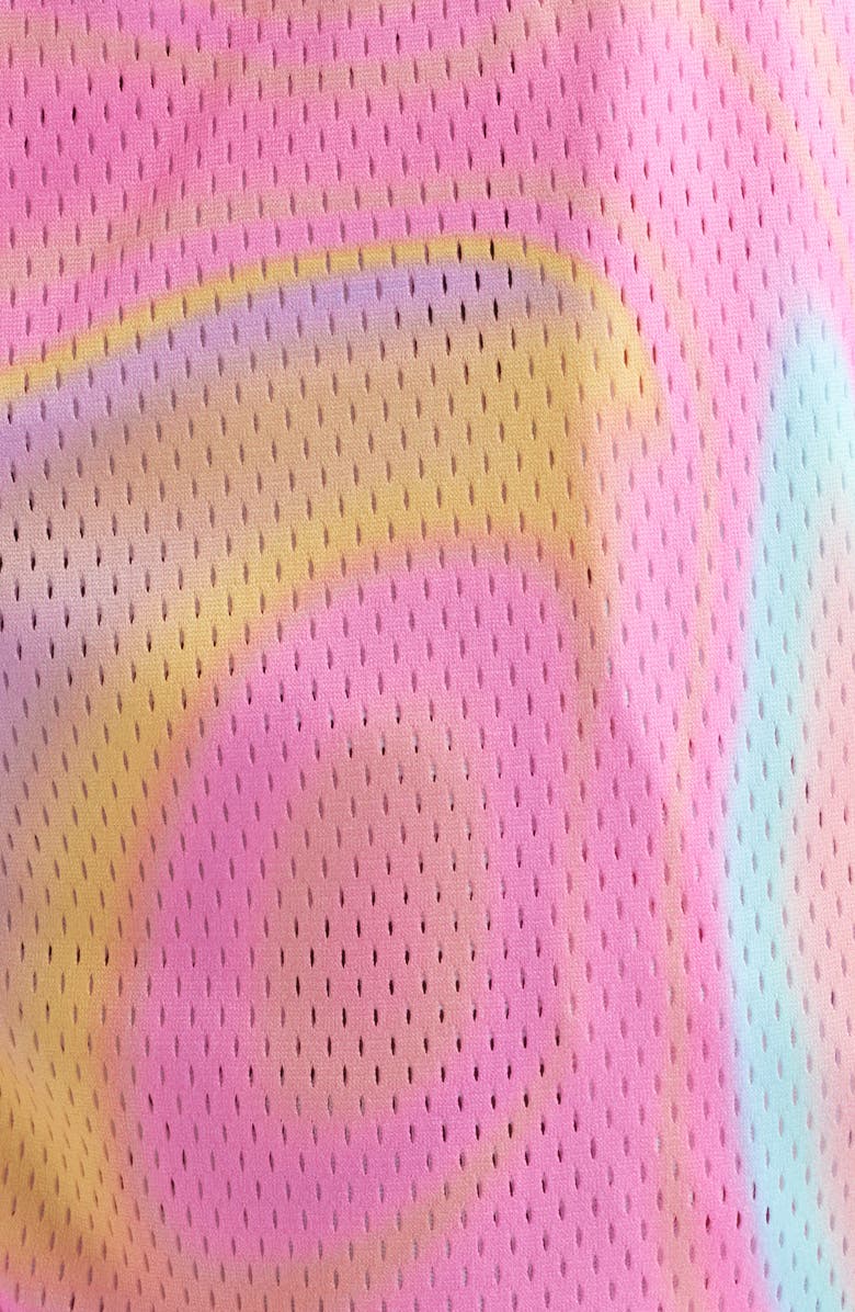 OVERTIME Splash Mesh Shorts, Alternate, color, Pink