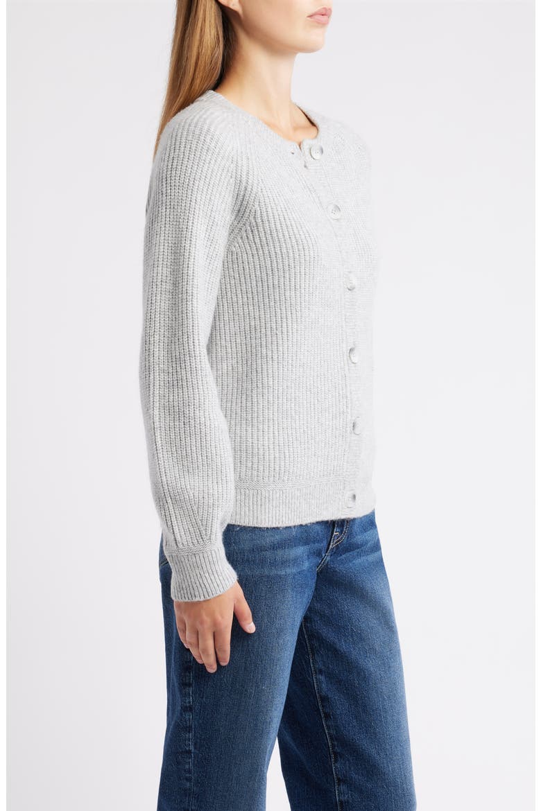 Cozy Rib Cardigan, Alternate, color, GREY HEATHER