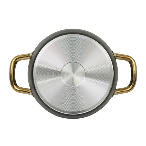 Oster Abbottsford 4.4 Quart Nonstick Aluminum Dutch Oven With Glass Lid In Black