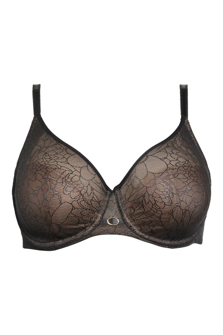 Belle Seamless Underwire Bra, Alternate, color, BLACK