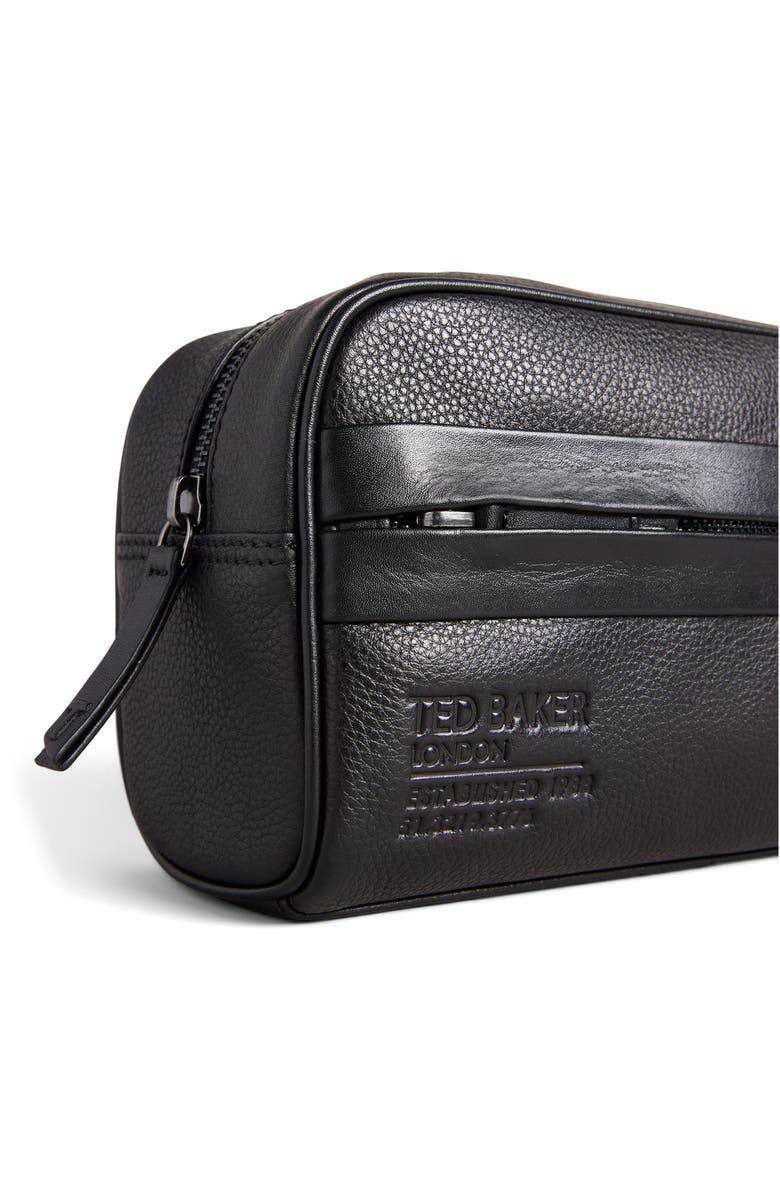 Ted Baker London Leather Toiletry Bag, Alternate, color, 