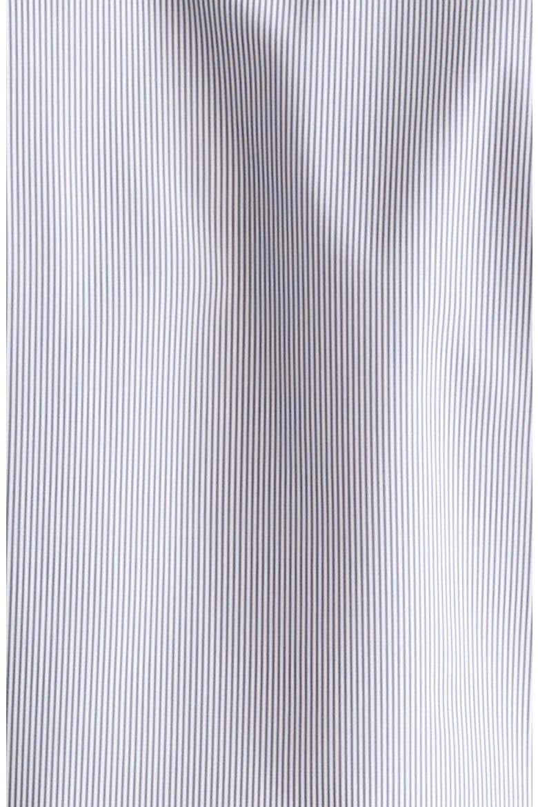 Classic Fit Stripe Peached Cotton Button-Up Shirt, Alternate, color, WHITE/ LIGHT GREY