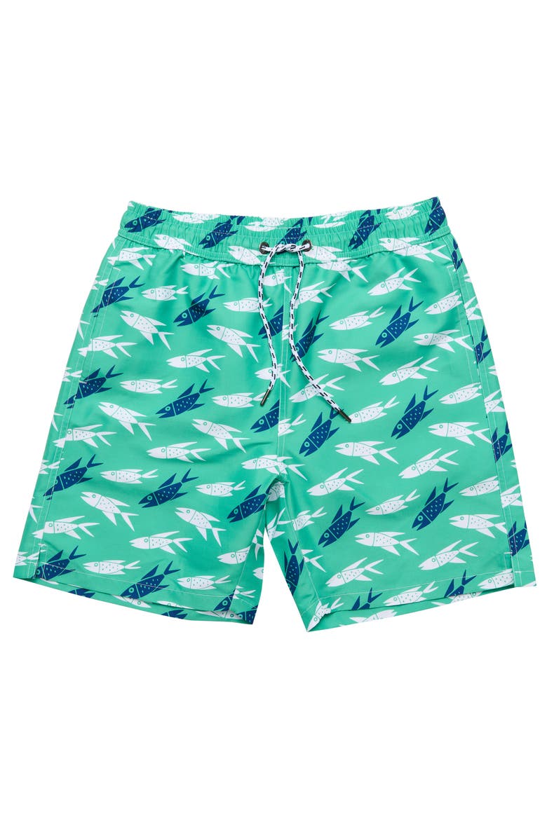Snapper Rock Comfort Lined Swim Shorts, Main, color, Off The Hook