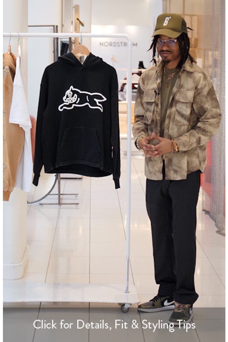 Run Logo Cotton French Terry Hoodie video