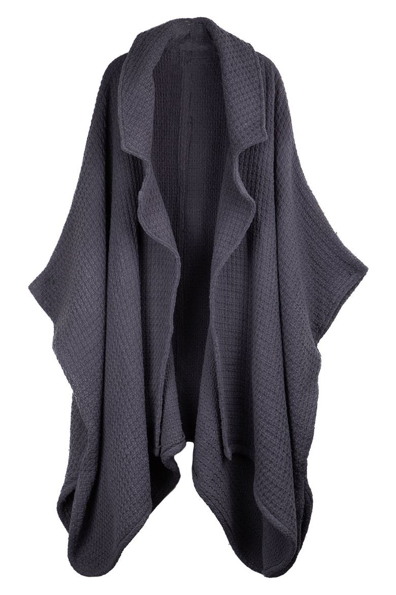 Waffle Drape Jacket, Alternate, color, GREY