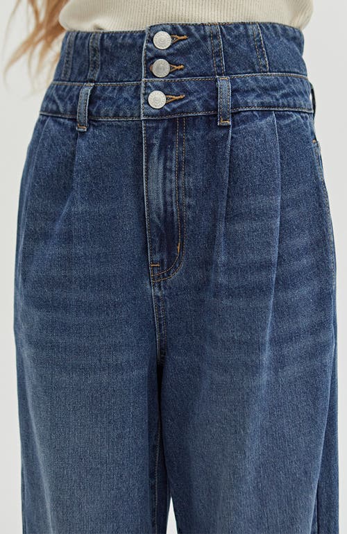 CRESCENT CRESCENT CORSET DETAILED DENIM PANTS