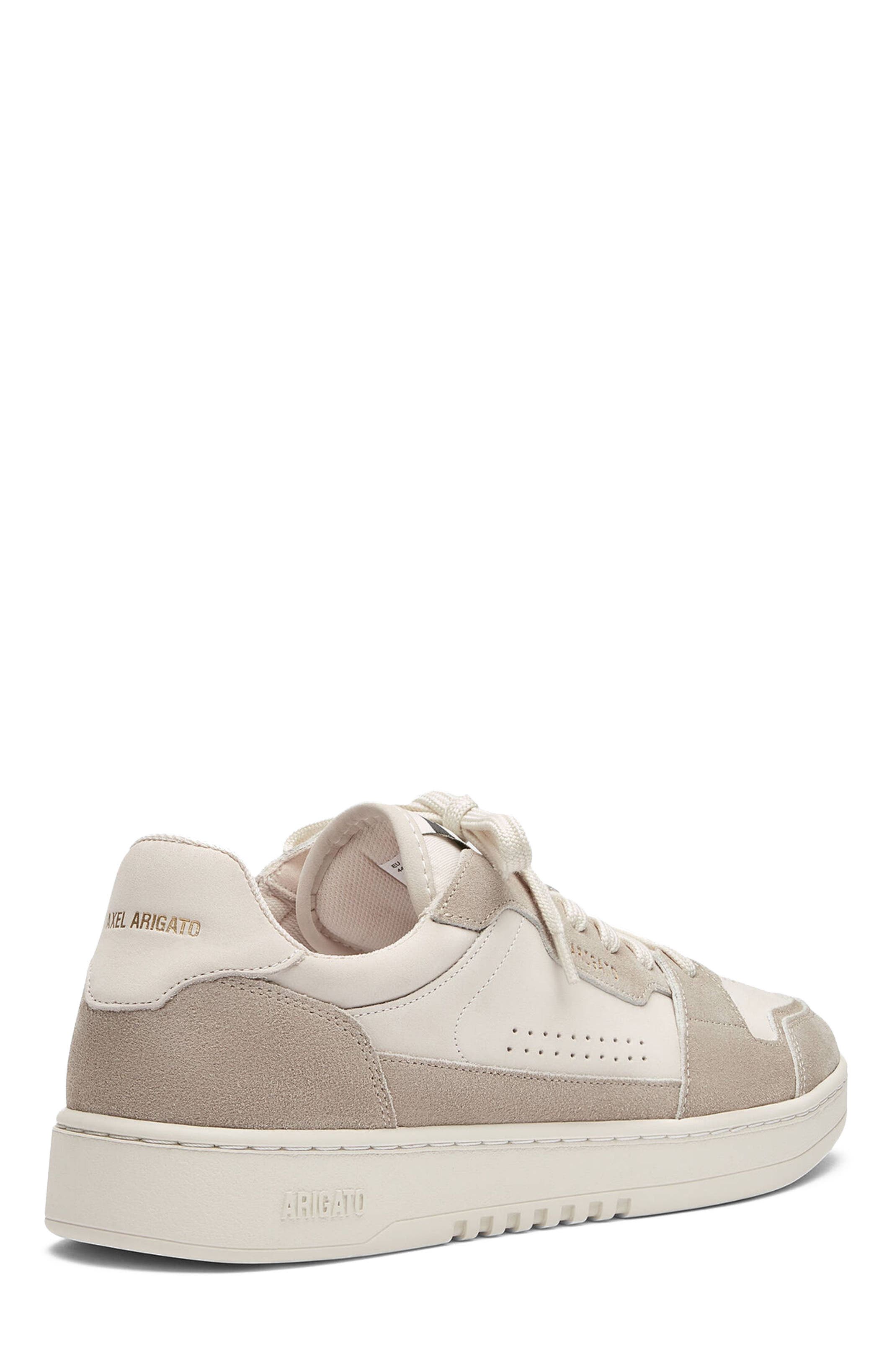 Axel Arigato Dice Lo Leather Suede Sneaker, Alternate, color, Off White/Taupe