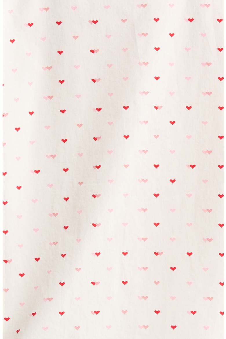 Classic Short Cotton Pajamas, Alternate, color, IVORY MICRO HEARTS