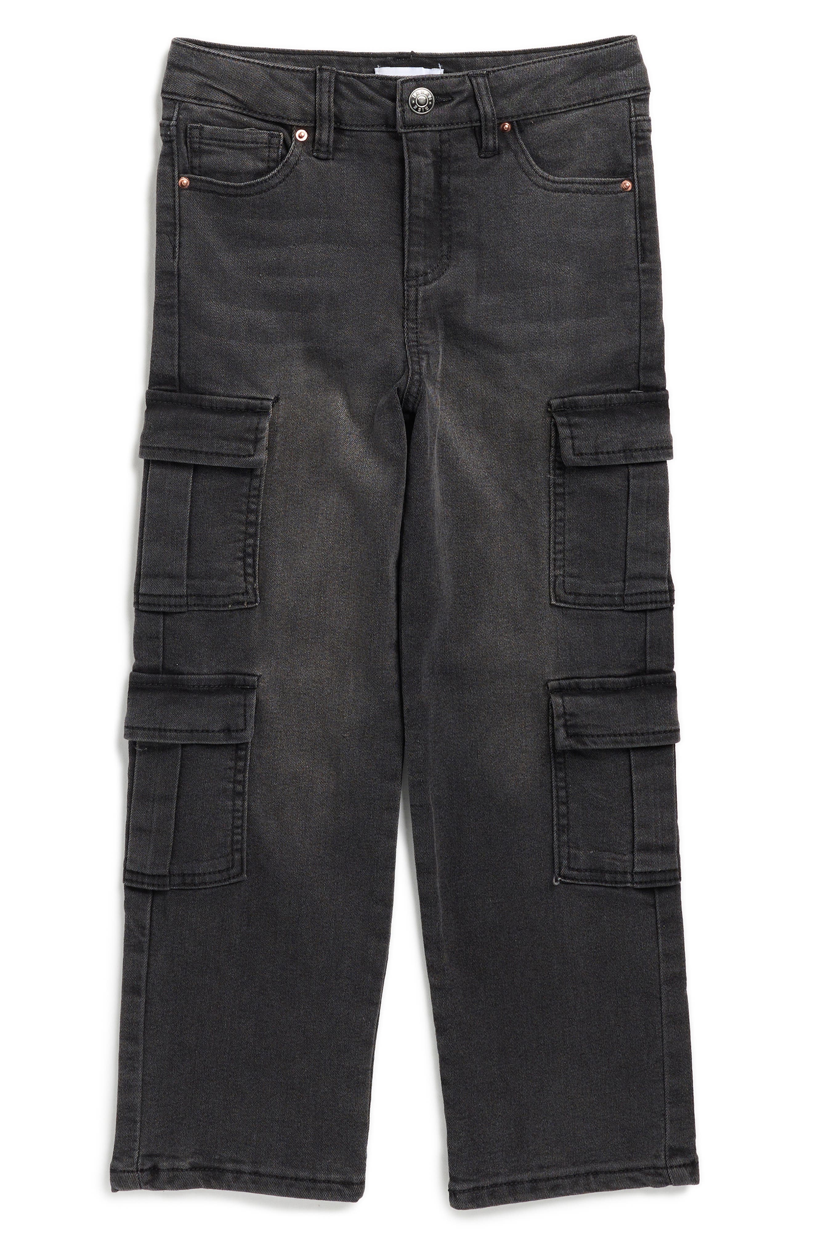 URBAN RISE Kids' Relaxed Fit Double Cargo Jeans