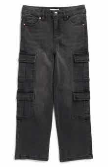 URBAN RISE Kids' Relaxed Fit Double Cargo Jeans