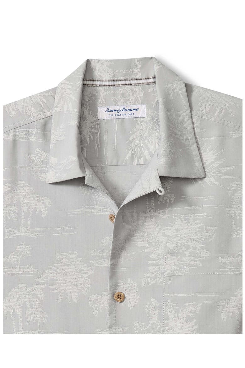 Coastal Ease IslandZone® Camp Shirt, Alternate, color, SILVER STREAK