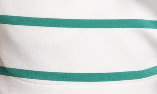 Thread & Supply Rosie Stripe Dolphin Hem Shorts In White