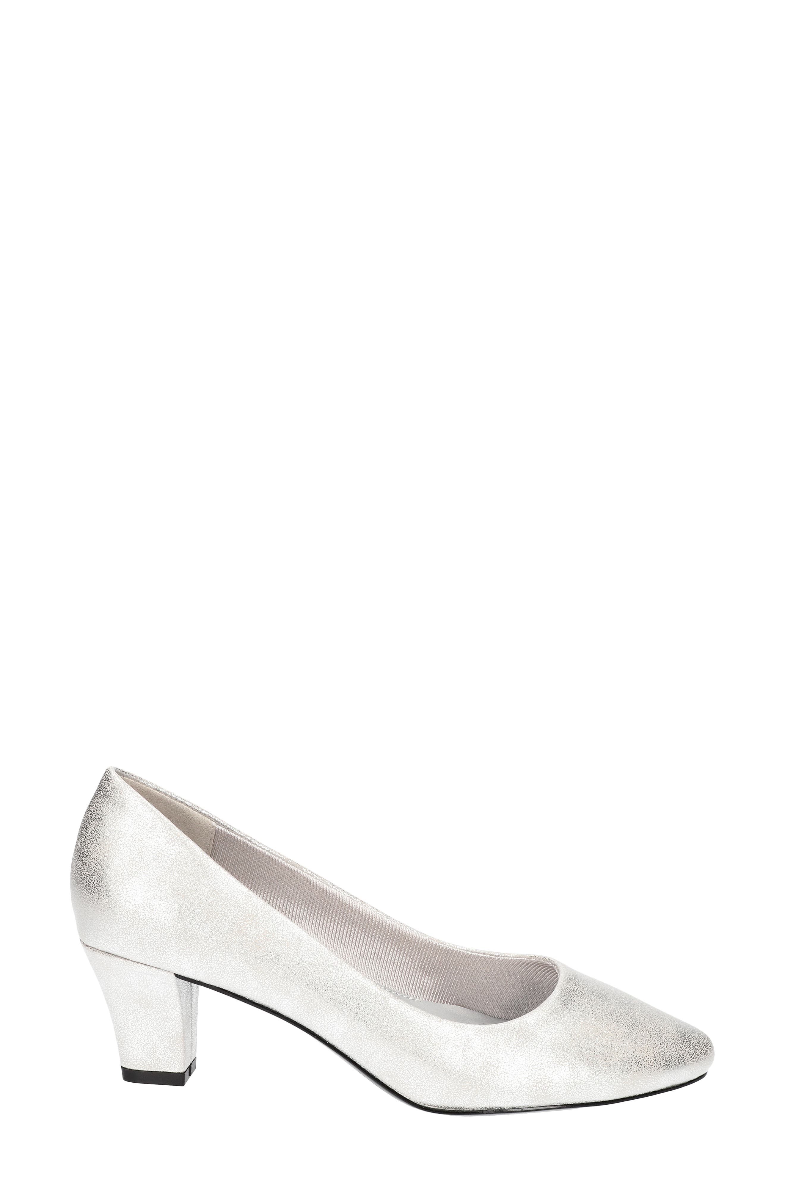 Ballari Round Toe Pump - Multiple Widths Available, Alternate, color, SILVER