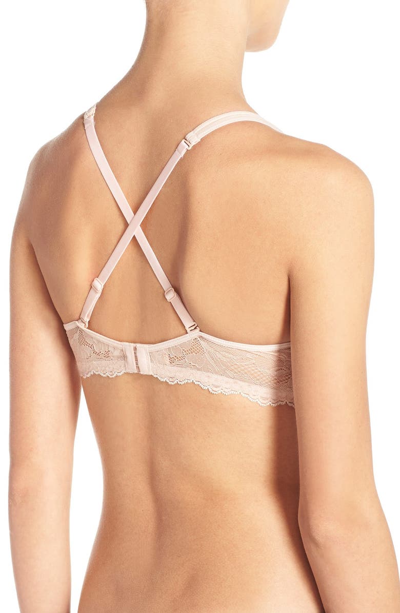 On Gossamer Underwire Plunge Bra, Alternate, color, 