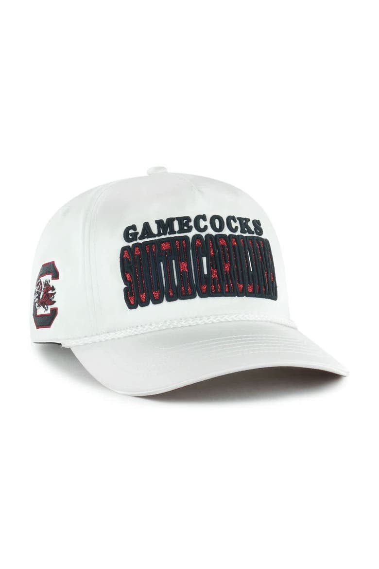 Women's '47 White South Carolina Gamecocks Outspoken Hitch Adjustable Hat, Main, color, White