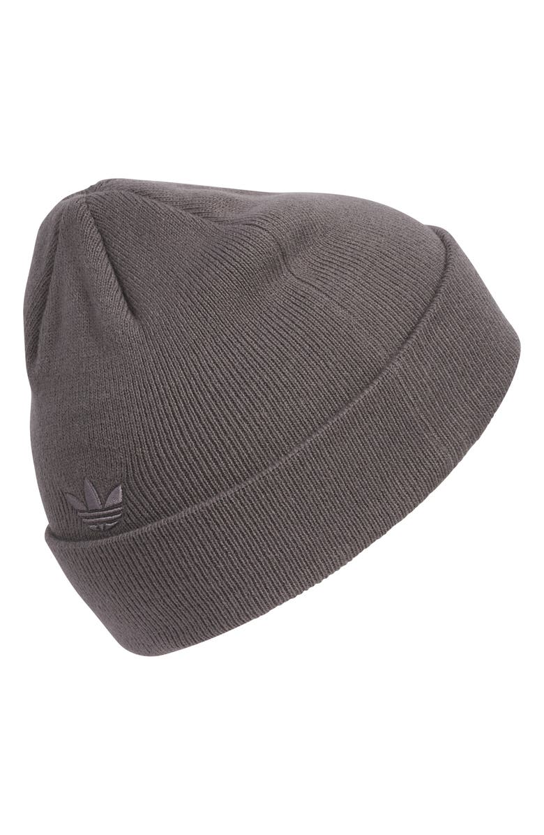 adidas Originals Off Set 3-Stripe Beanie, Alternate, color, Grey Strata/ Grey Strata