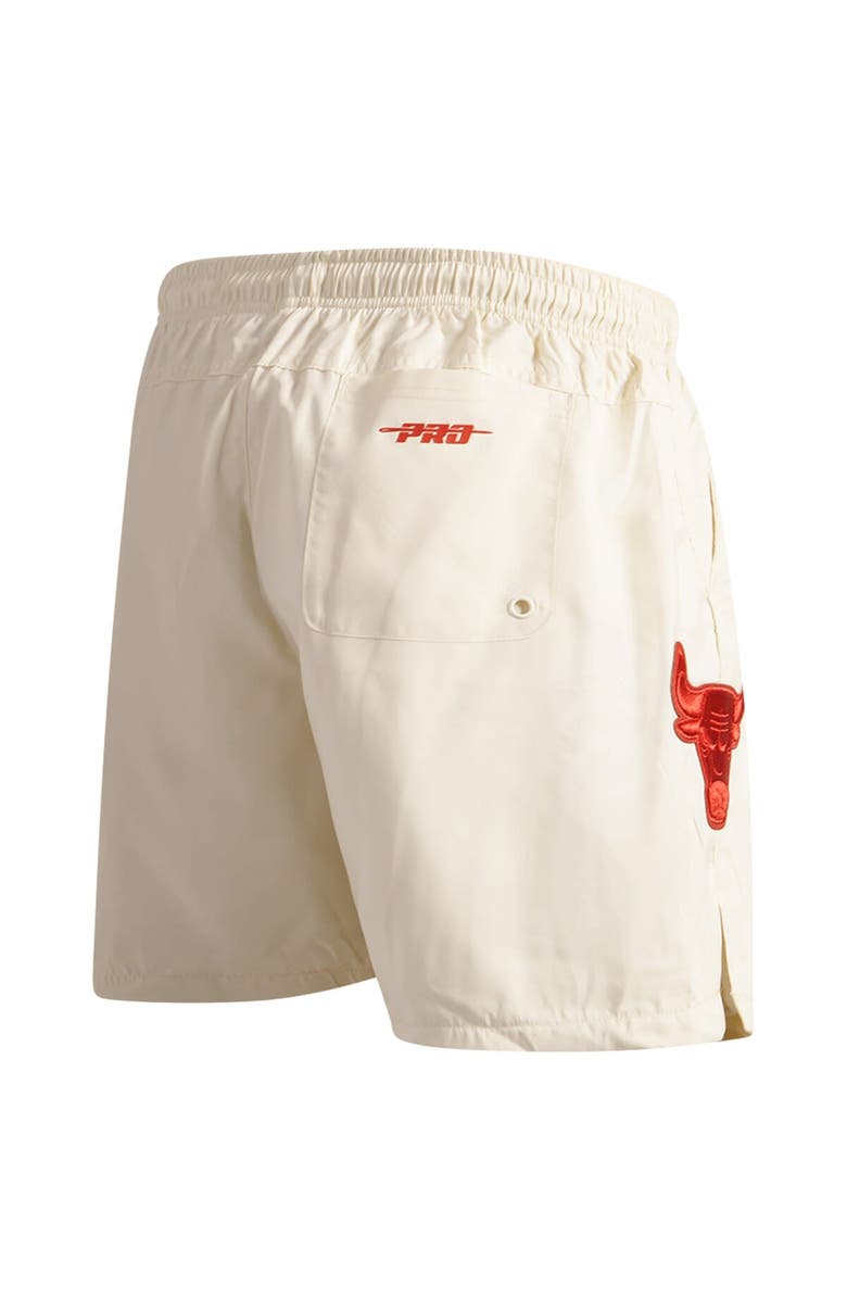 PRO STANDARD Men's Pro Standard Cream Chicago Bulls Triple Tonal Woven Shorts, Alternate, color, Cream