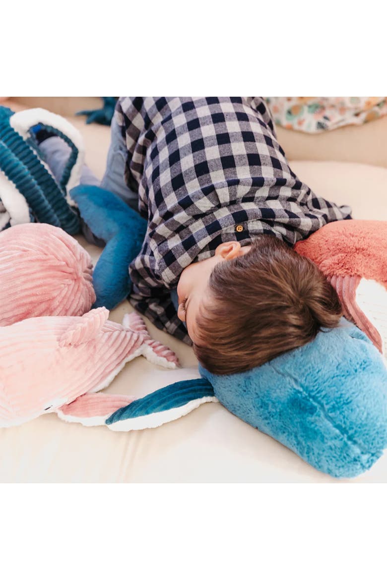 Whale Mom and Her Baby - Secret Keeper Plush Toy, Eco-Friendly, Soft & Washable, Alternate, color, Blue