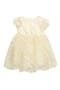 Floral Embroidered Organza Fit & Flare Dress