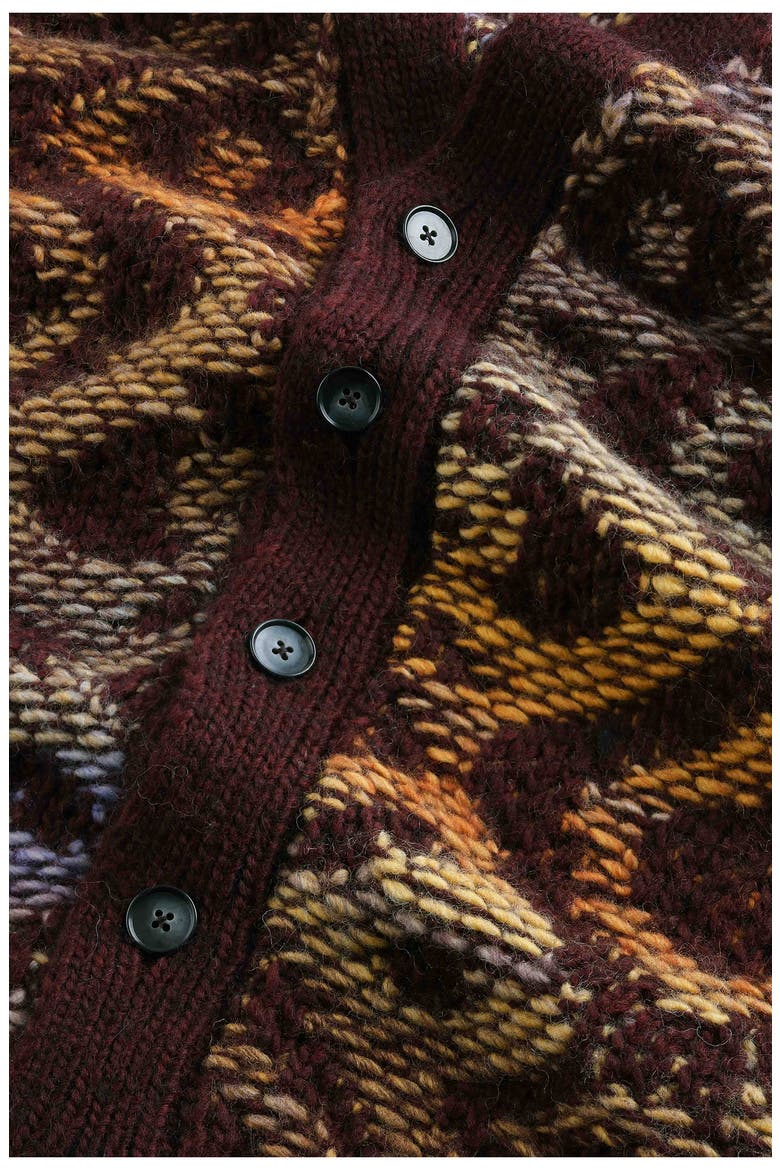 Viggo 60023 Wool Blend Cardigan, Alternate, color, WINE RED