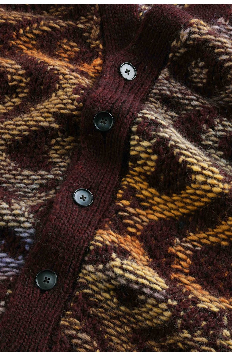 NN07 Viggo 60023 Wool Blend Cardigan, Alternate, color, Wine Red