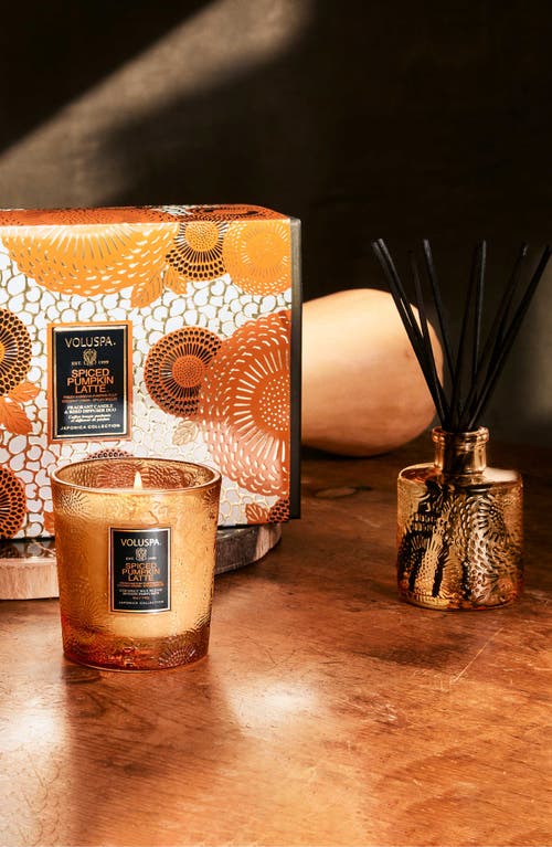 Voluspa Spiced Pumpkin Latte Demi Candle & Reed Diffuser Duo