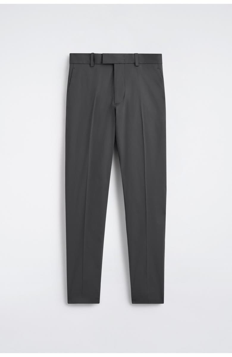 COS Cotton Slim-fit Trousers, Alternate, color, Dark Gray