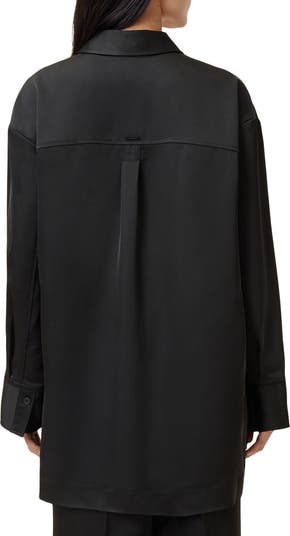 Myrtle Longline Satin Shirt