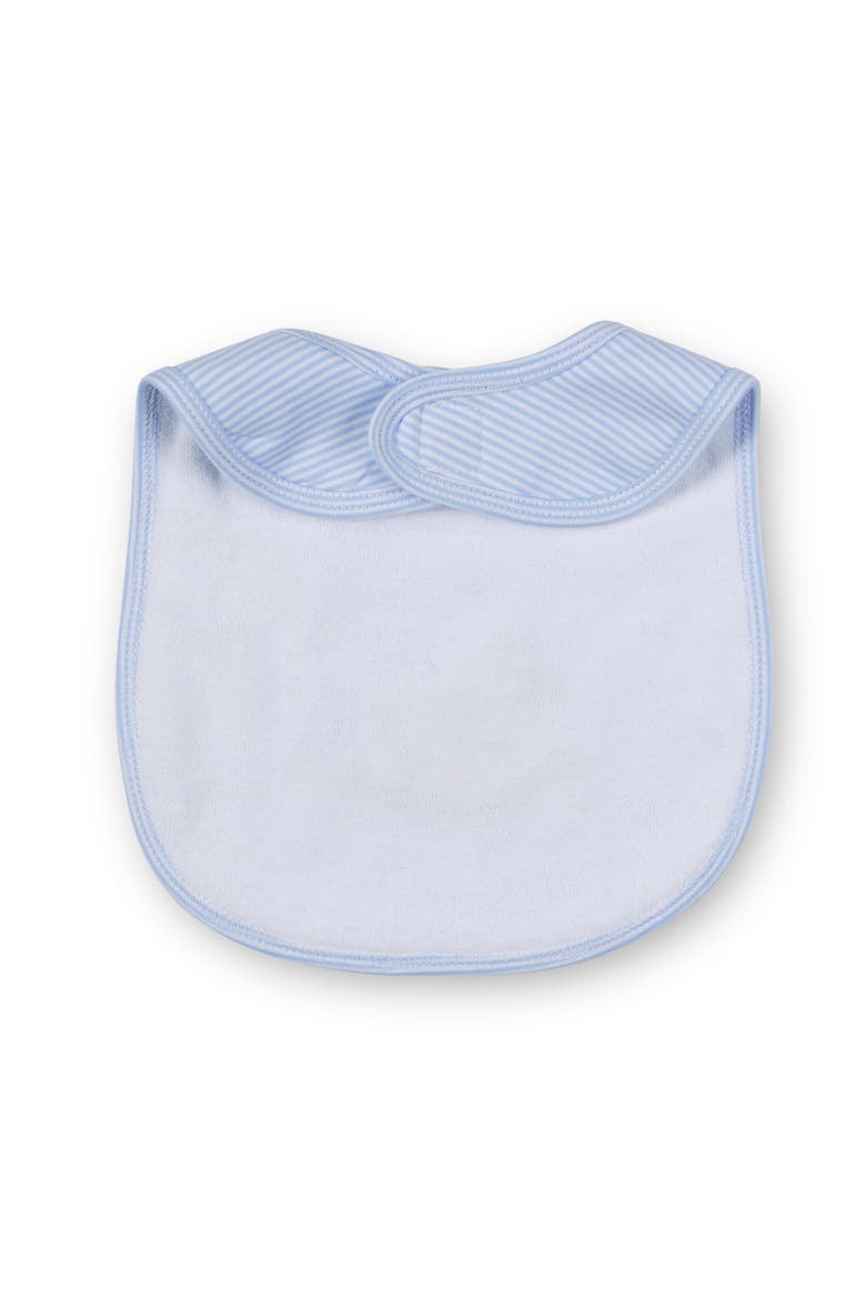 Stripe Knit Bib With Rocking Horse, Alternate, color, Light Blue, White