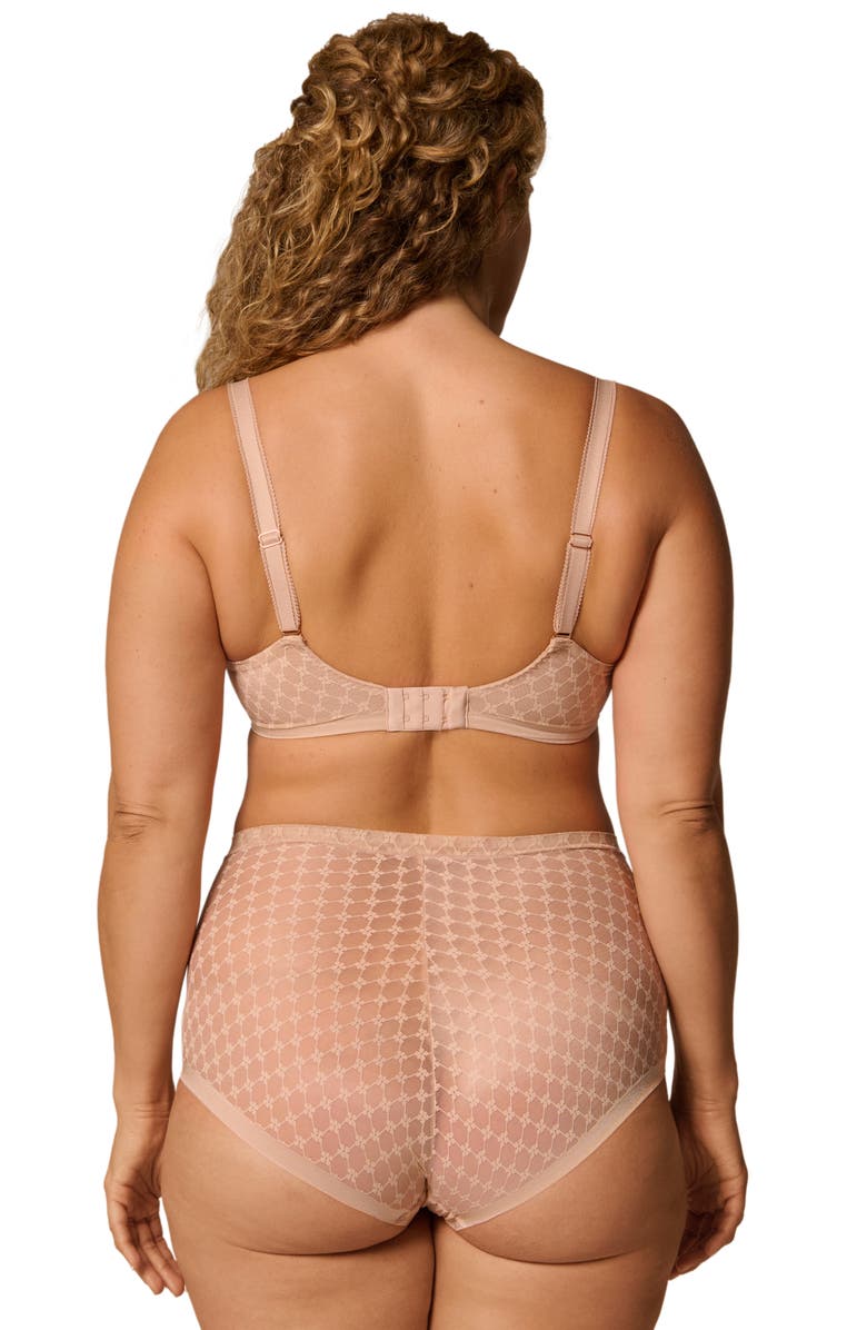 Simone Perele Plume Embroidered Shaping Briefs, Alternate, color, Peau Rose