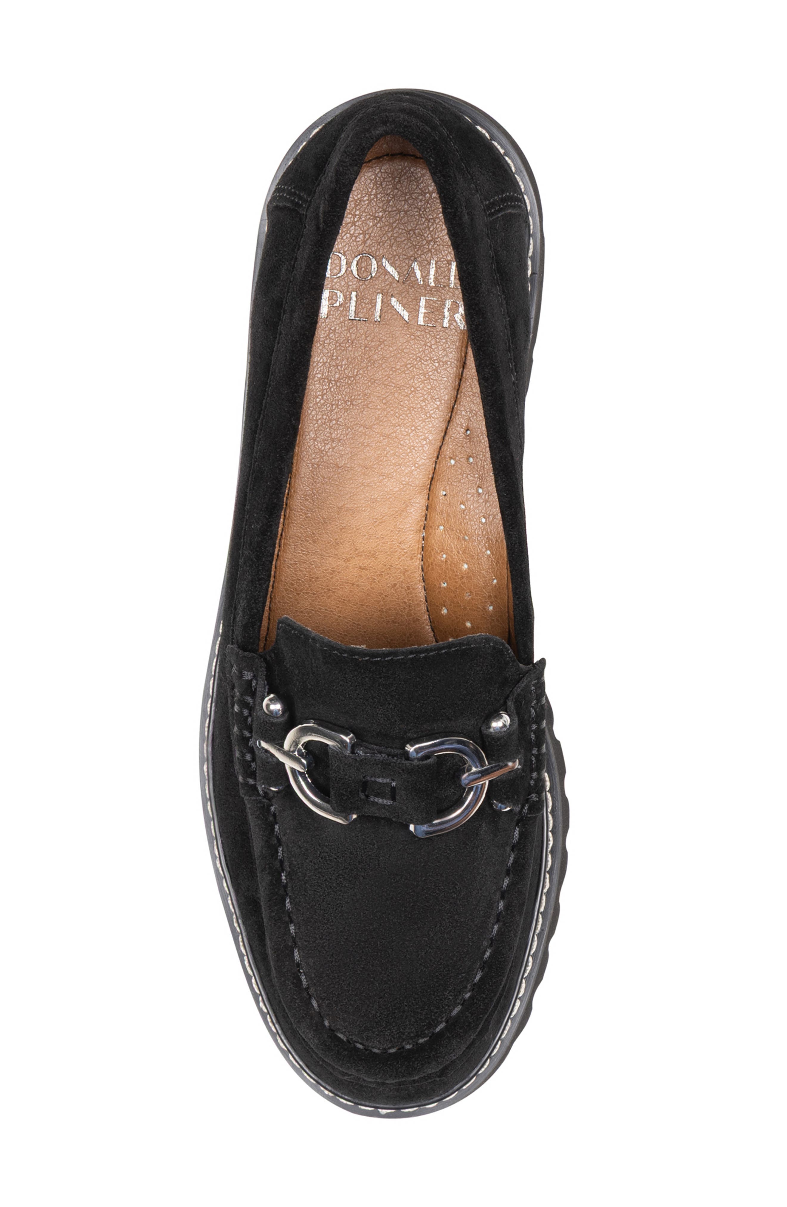 Huxley Bit Leather Loafer, Alternate, color, BLACK